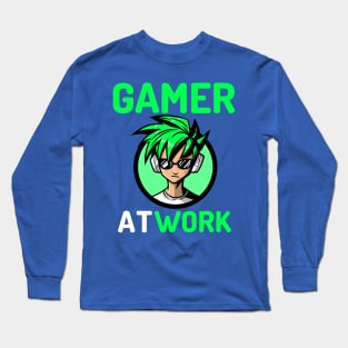 Gamer At Work Long Sleeve T-Shirt